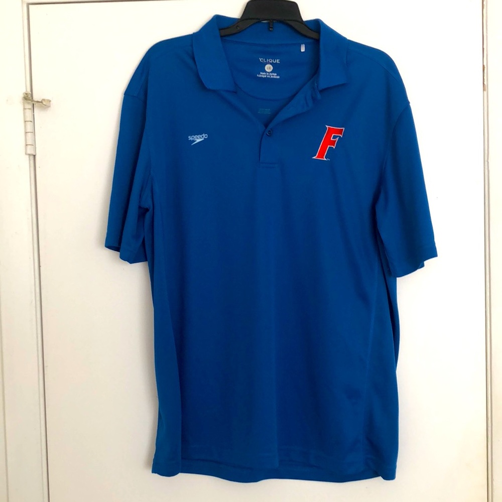 Florida Gators F logo blue L Speedo polo shirt